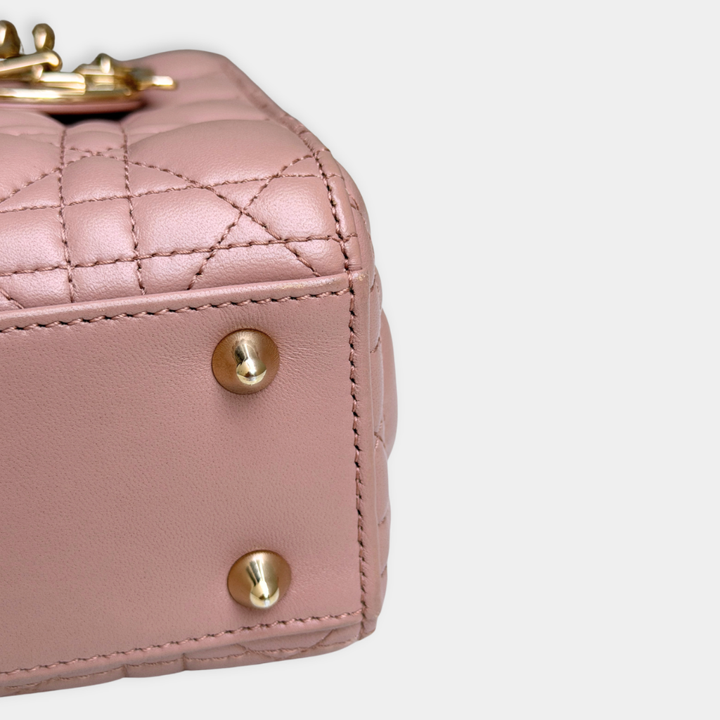 Small Blush Pink My ABCDior Lady Dior Kelly's Authentic Boutique