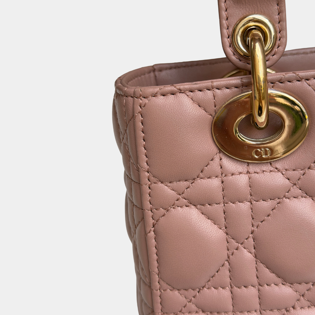 Small Blush Pink My ABCDior Lady Dior Kelly's Authentic Boutique