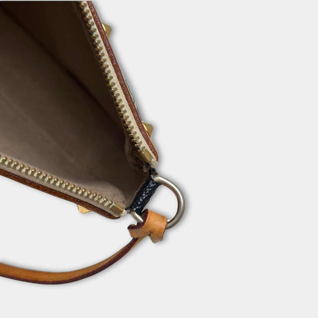 Louis Vuitton Black Multicolor Pochette Kelly's Authentic Boutique