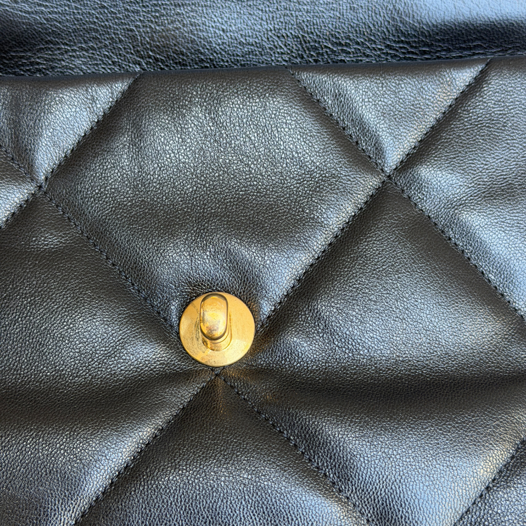 Chanel Black Small Goatskin 19 Bag Kelly's Authentic Boutique