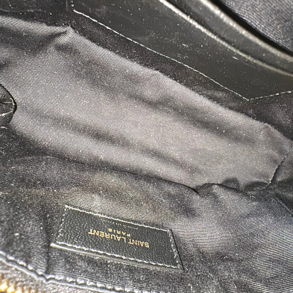 Saint Laurent Dark Beige Mini Toy Puffer Bag Kelly's Authentic Boutique