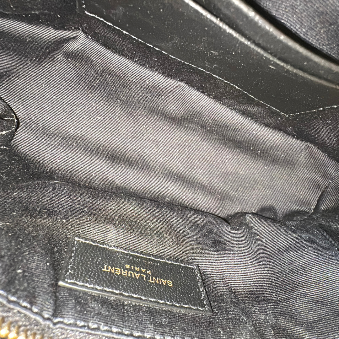 Saint Laurent Dark Beige Mini Toy Puffer Bag Kelly's Authentic Boutique